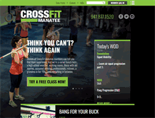 Tablet Screenshot of crossfitmanatee.com